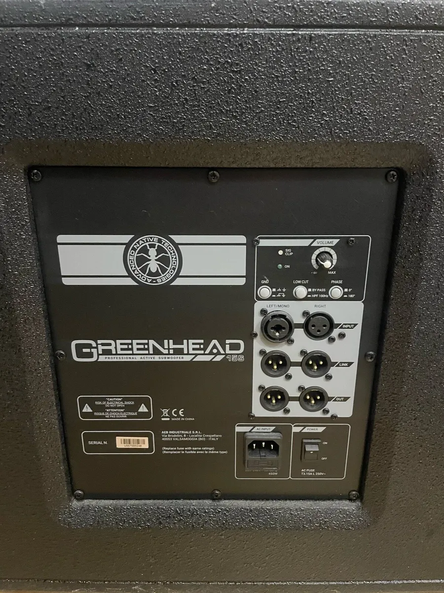 ANT Greenhead 15S Active Subwoofer – 1200W - Image 3