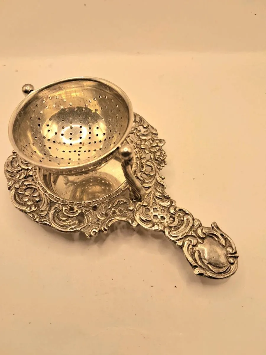Silver Tea Strainer - Image 1