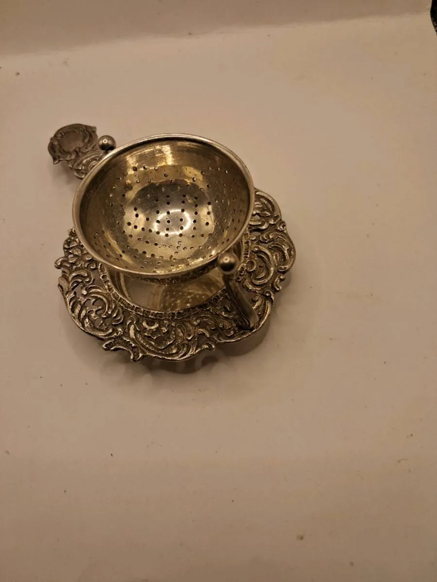 Silver Tea Strainer - Image 3