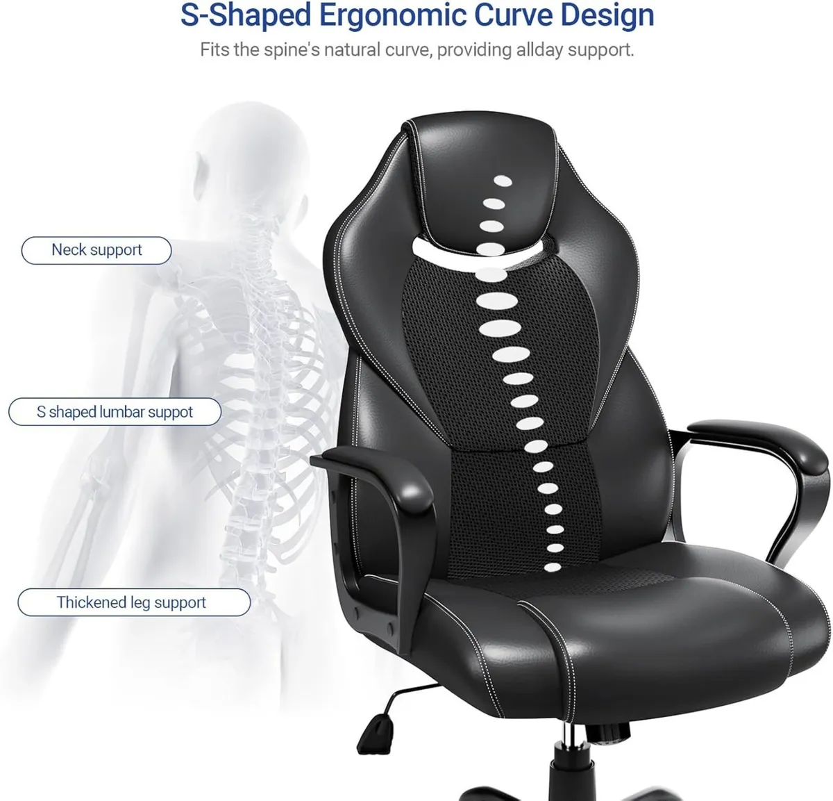 Office Chair Adjustable Ergonomic Computer Desk - Image 4