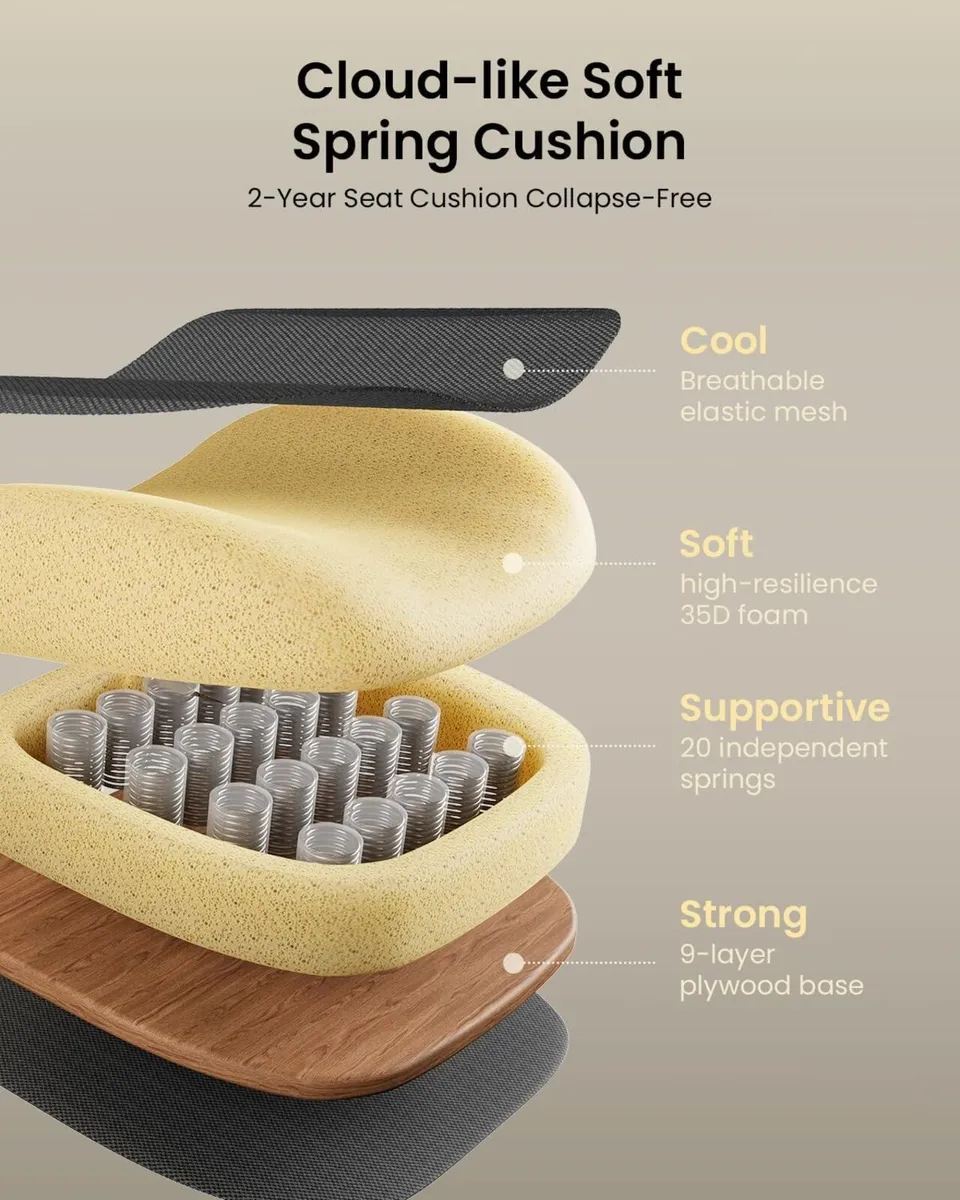 EC100 Ergonomic Office Chair – Computer Desk for - Image 2