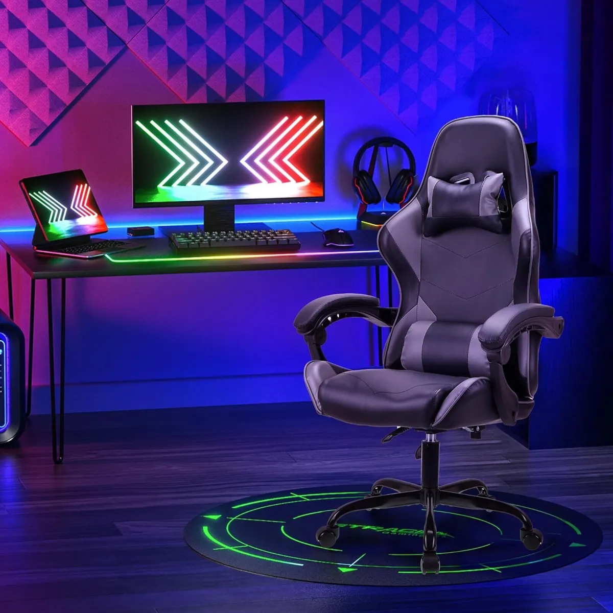 Ergonomic high-back gaming computer office study - Image 2