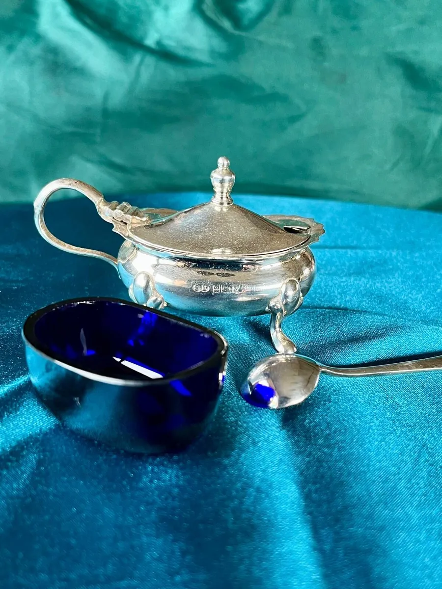 Vintage Sterling Silver Condiment Set- W. Hutton - Image 2