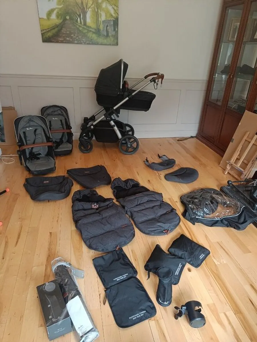 Silver Cross Wave Bundle, Granite/Tan Leather - Image 1