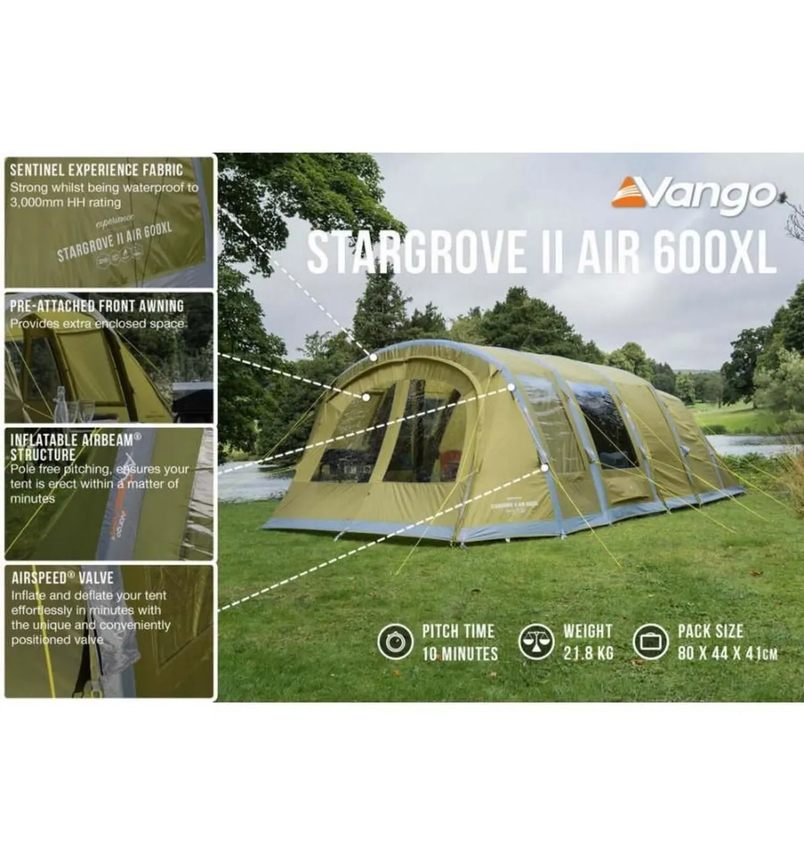 Vango Stargrove II Air 600XL Tent - Image 1