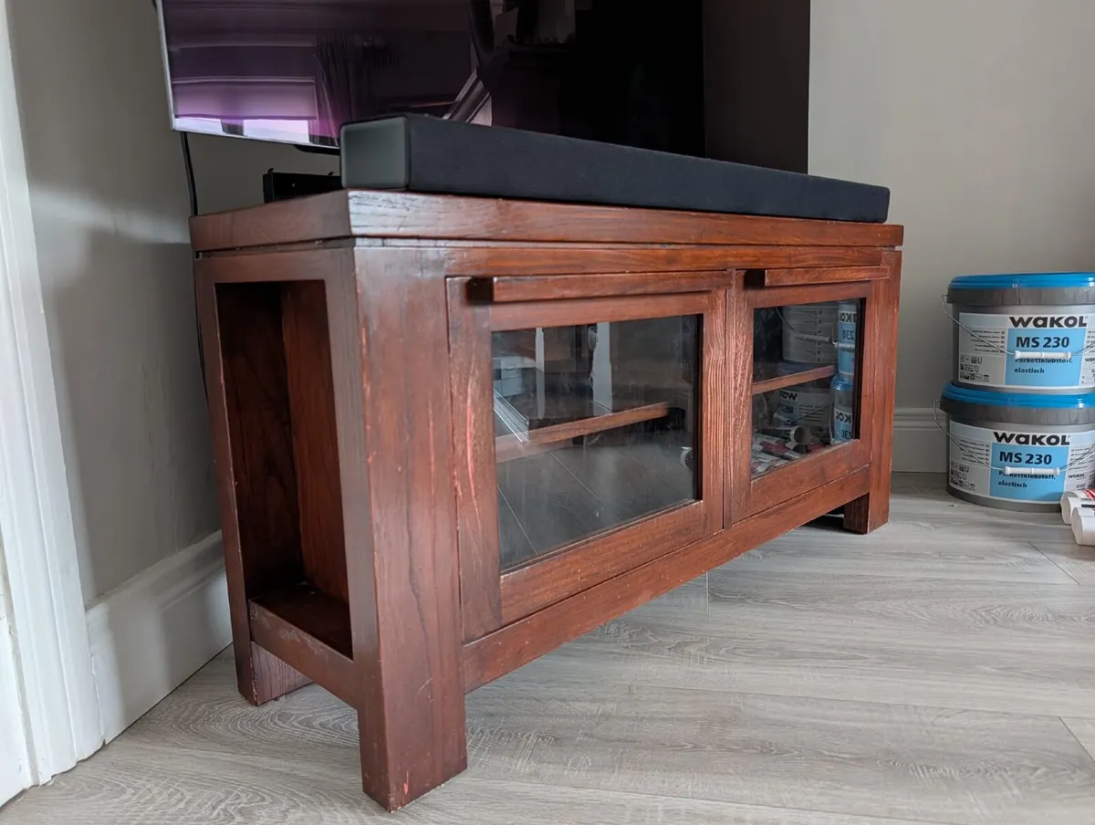 Solid walnut sideboard & TV Unit (Arnotts) - Image 3