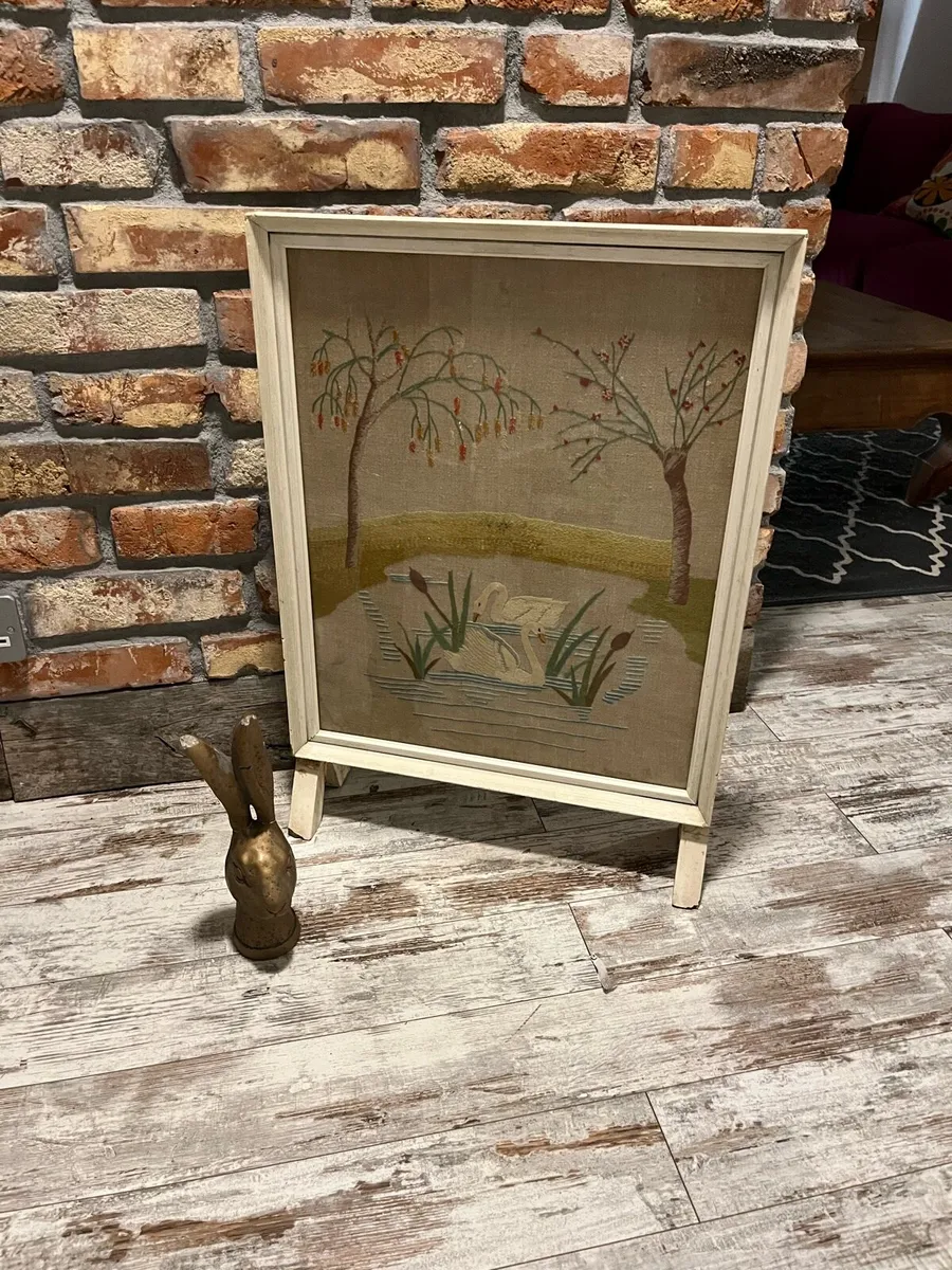 Vintage fire screen - Image 1
