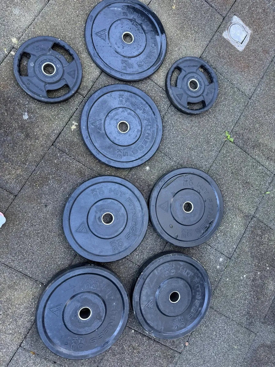Rubber weight plates (80kg) - Image 4