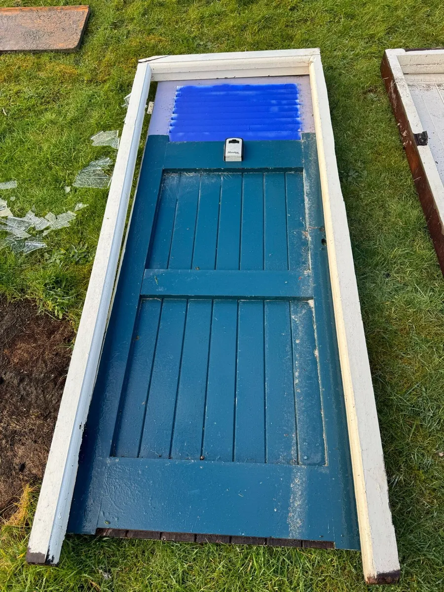 Autoroller Garage Door & 2 teak doors & window - Image 4