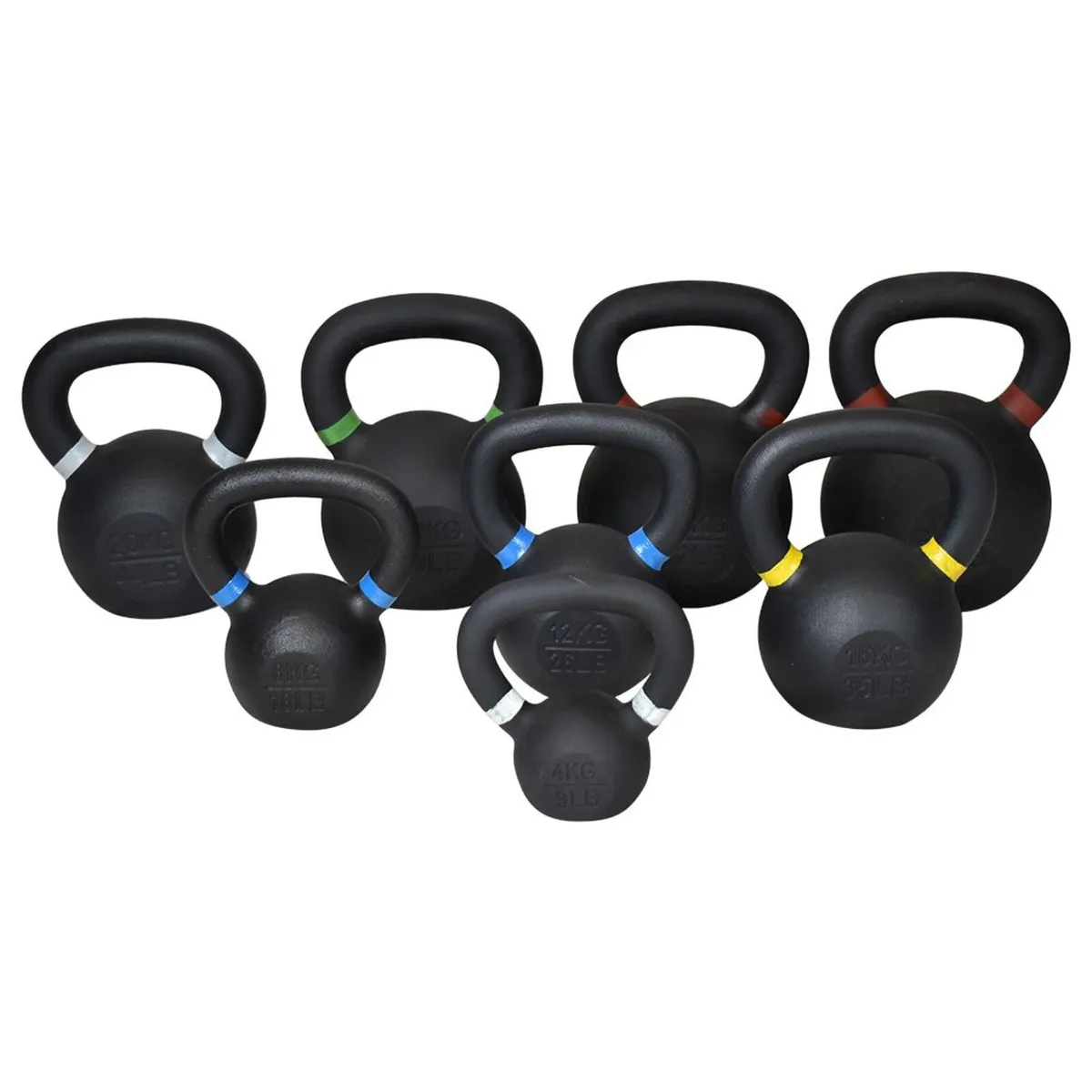 £2.50/KG Powder Coated Cast Iron Kettlebells - Gym - Image 1