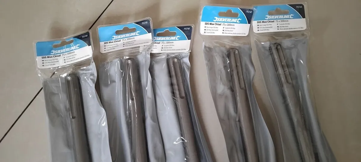 SilverLine Sds Max Chisels 75mm x 300mm - Image 3