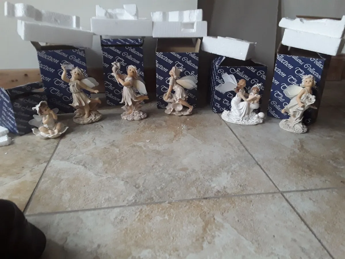 Selection of fairy ornaments in boxes - Image 1