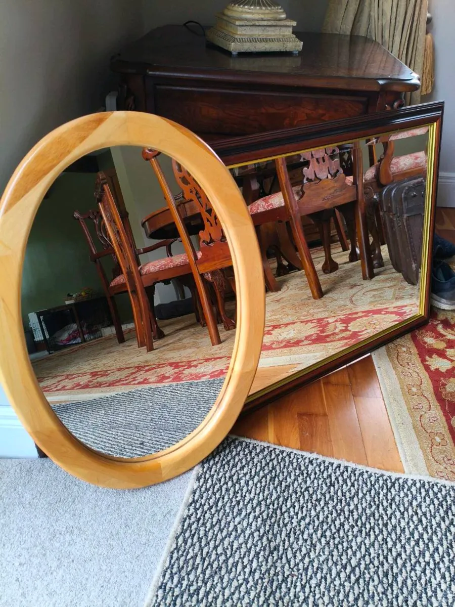 2 beautiful solid new mirrors 35 for 2 - Image 2
