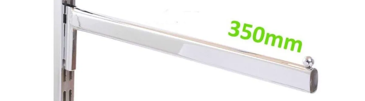 chrome wall slats for hanging like new barely used - Image 1