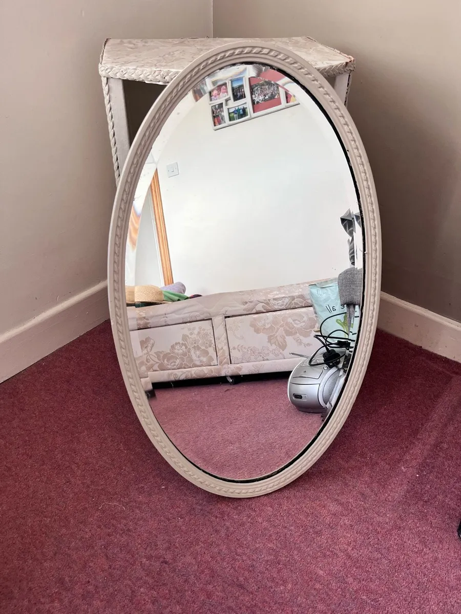 Antique bevelled mirror