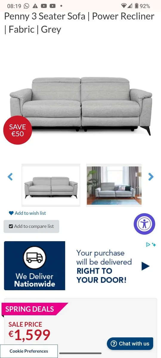 Power Recliner Sofa - Image 3