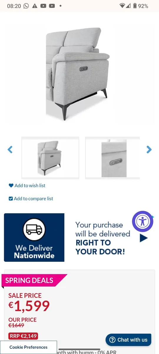 Power Recliner Sofa - Image 2