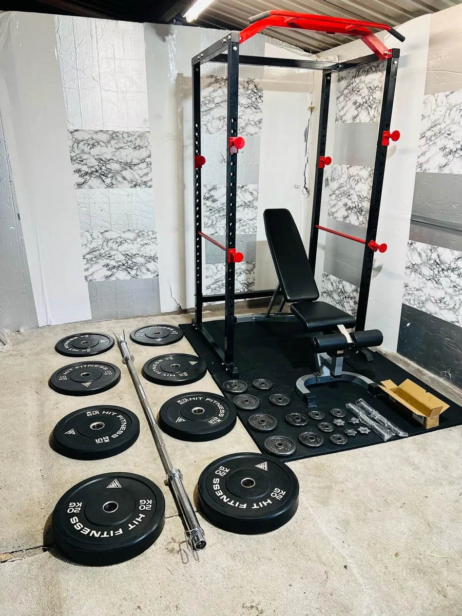 COMMERCIAL GYM HAVEY MATS WEIGHTS RACK BENCH BAR++ - Image 3