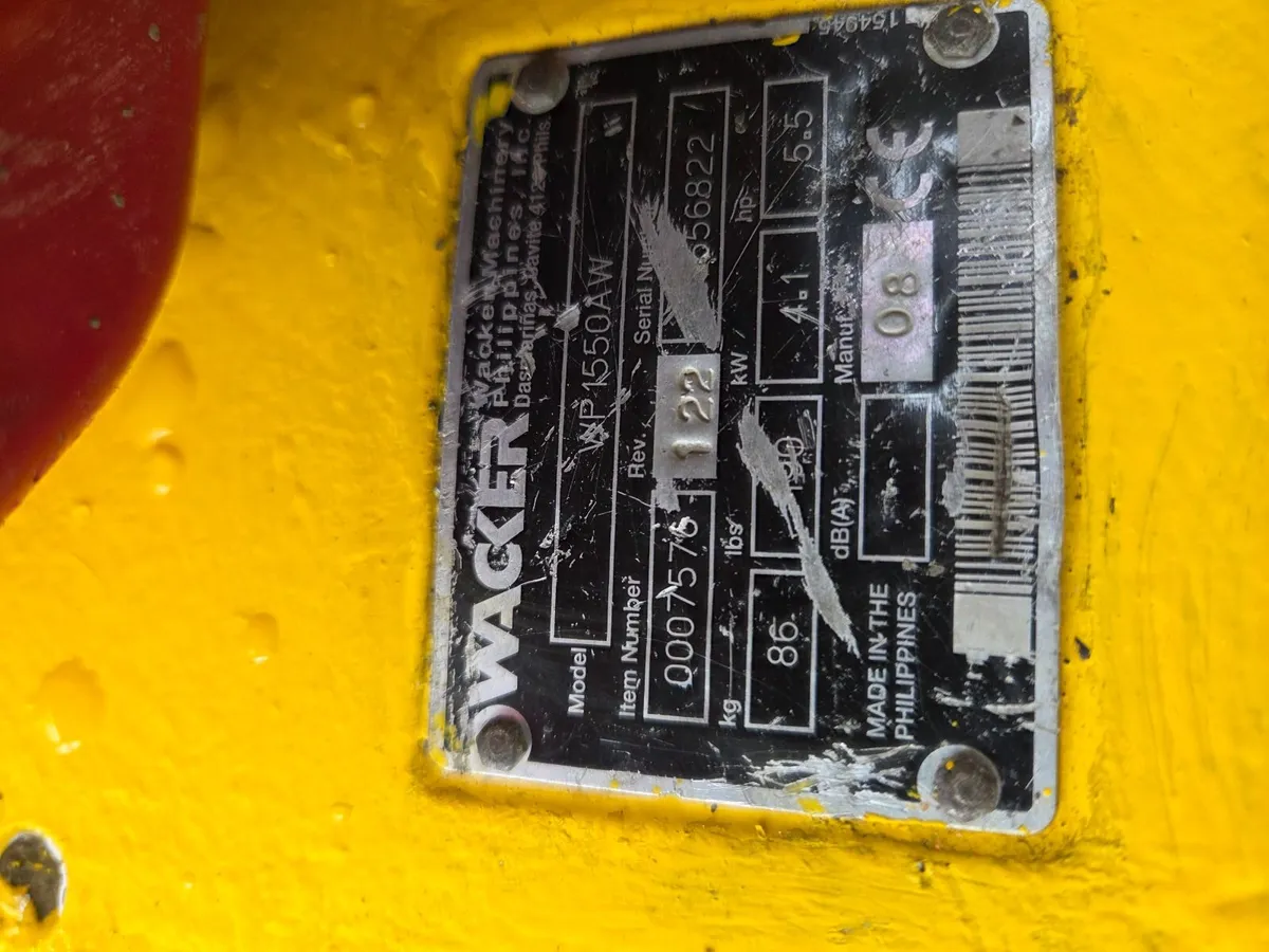 WACKER NEUSON WP1550AW  plate - Image 2
