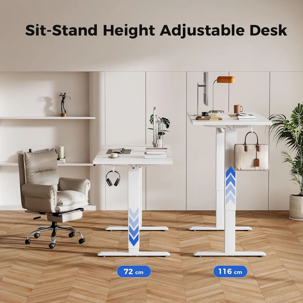 Electric Standing Desk 120 x 60 cm Height - Image 3