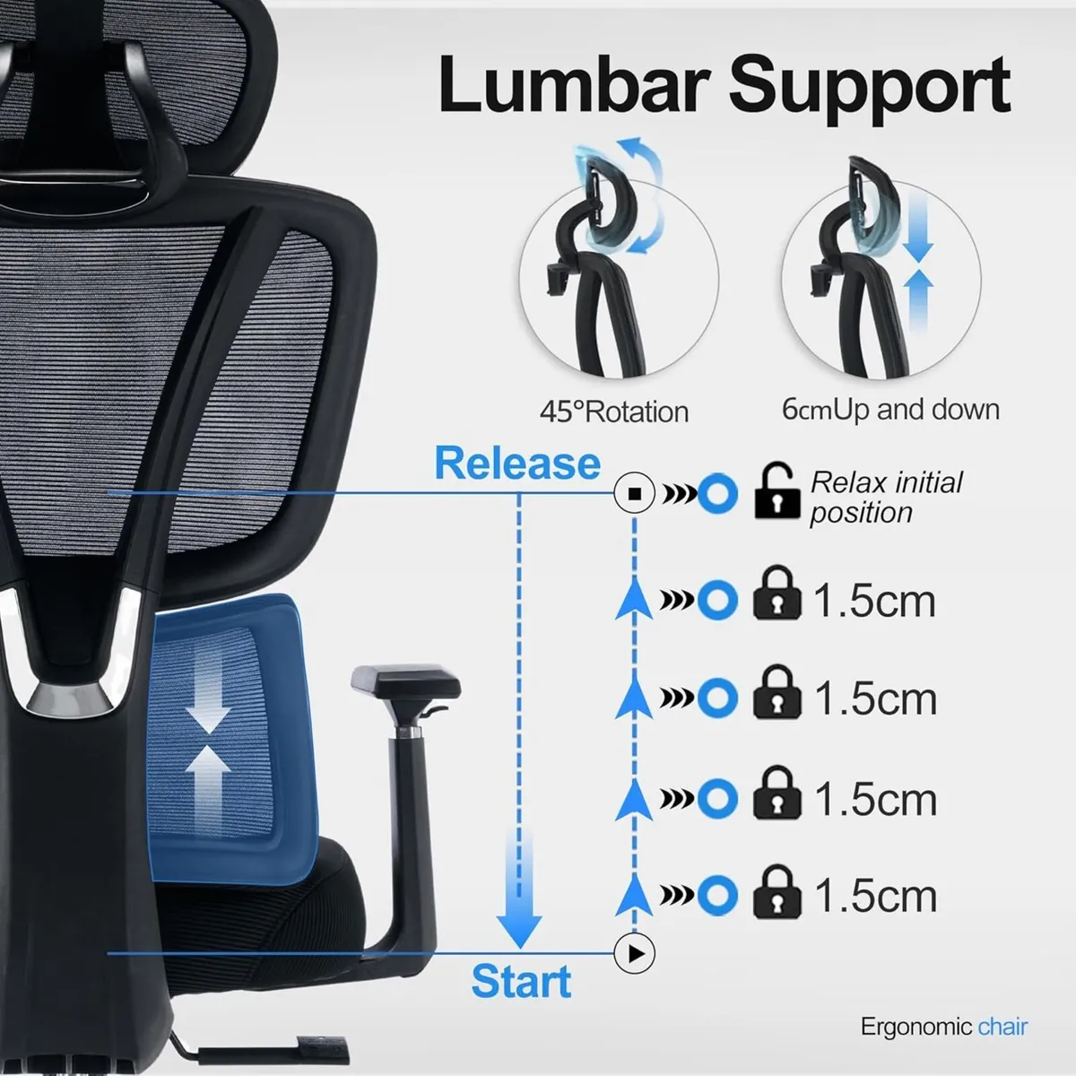 Ergonomic Office Chair with Adjustable Lumbar - Image 4