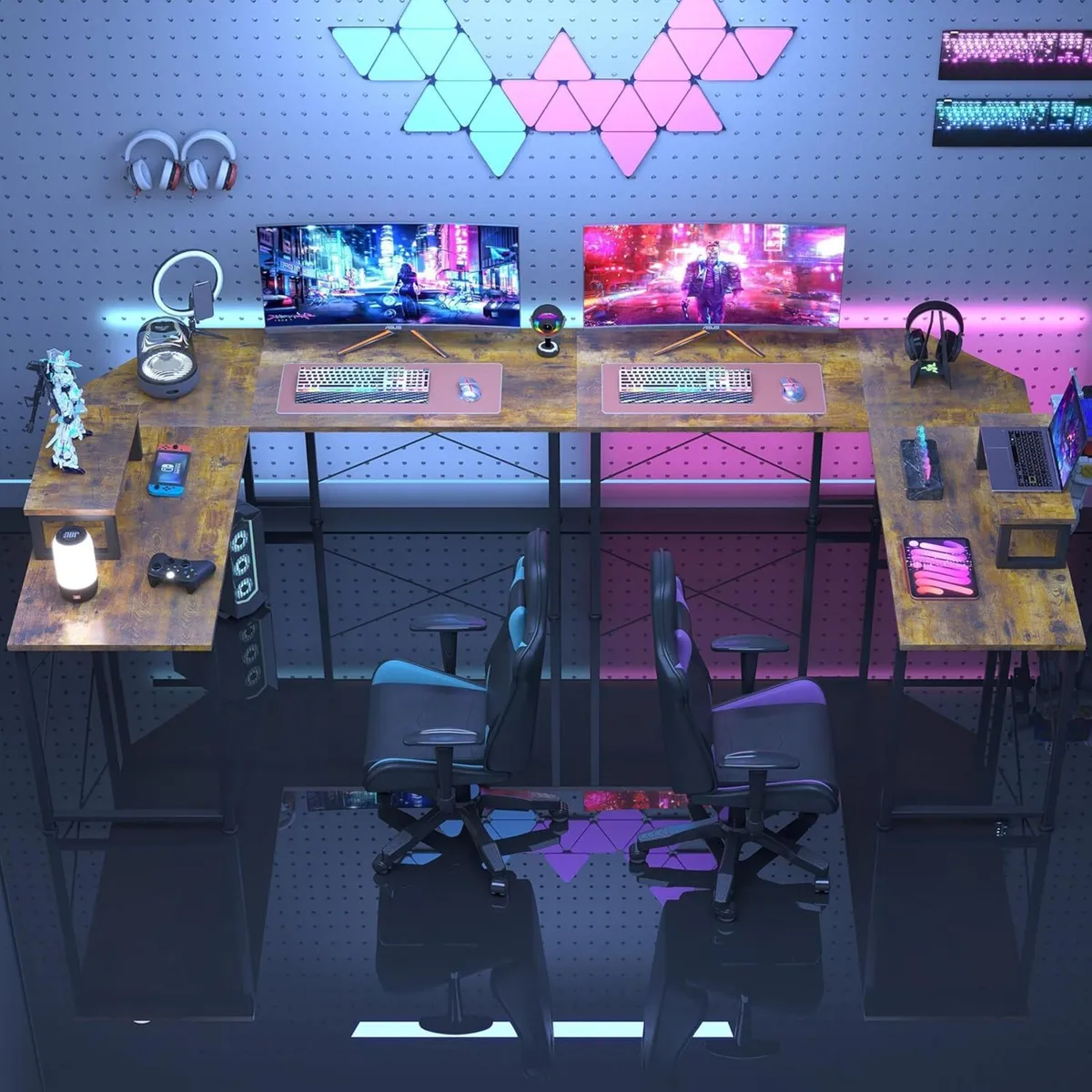 Corner Desk 50 L Shaped Gaming with Removable - Image 4