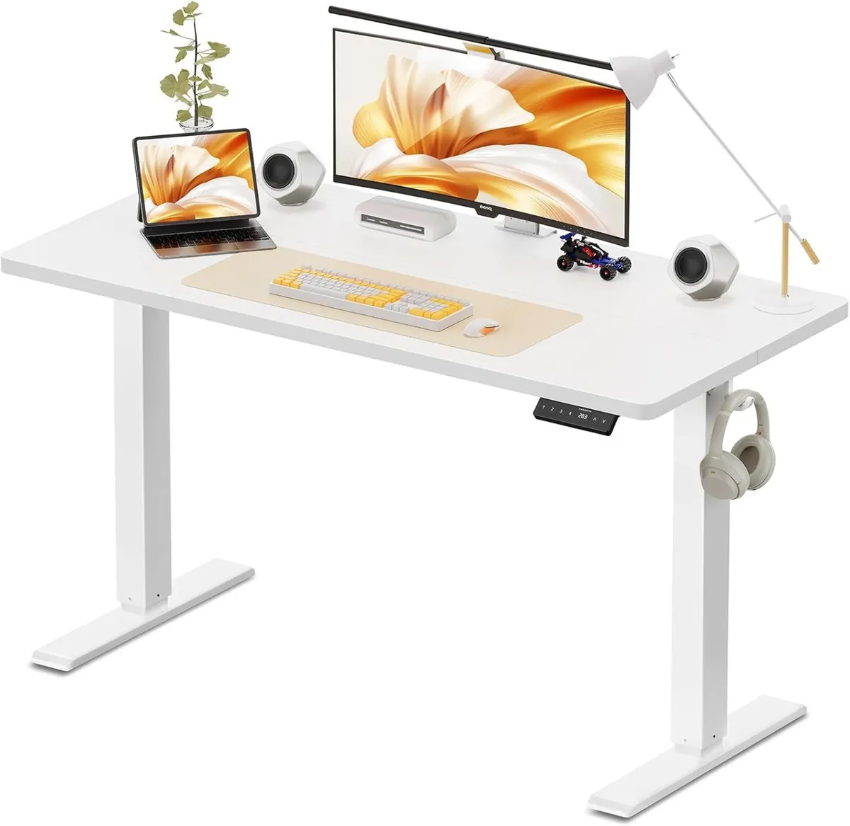 120 x 60 cm Standing Desk Electric Height - Image 1