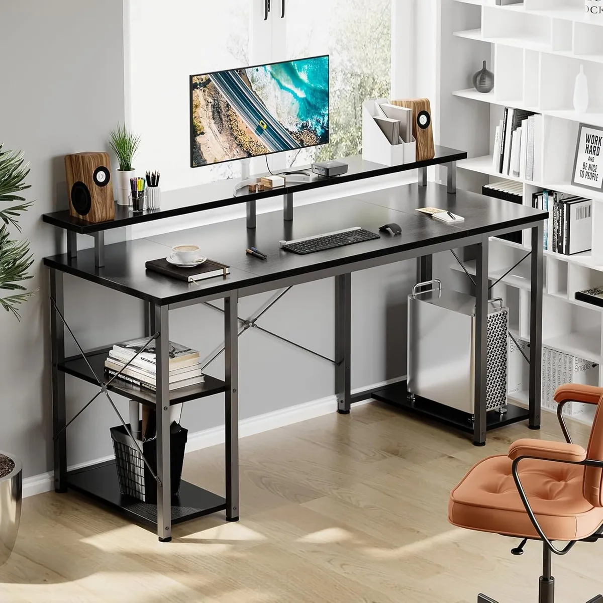 Computer Desk With Monitor Stand 120 x 50 cm - Image 2