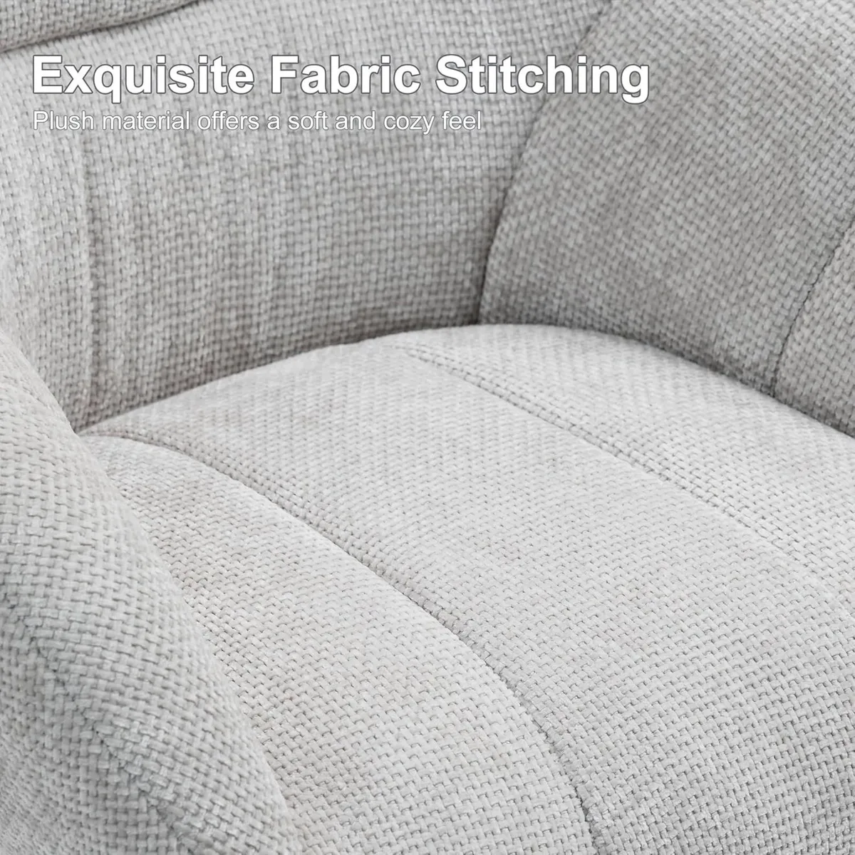 Upholstered Home Office Desk Chairs with Adjustabl - Image 4