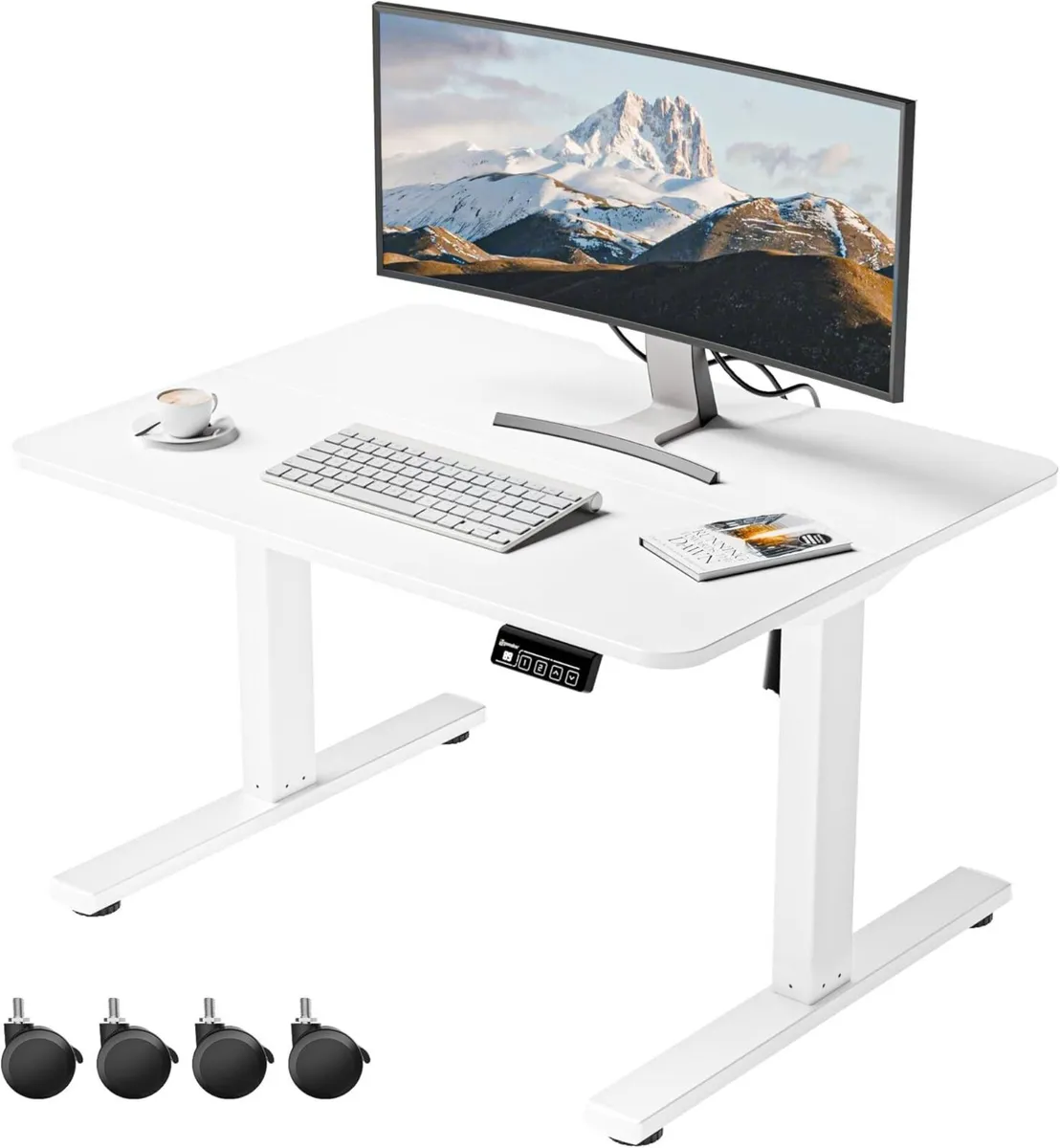Electric Standing Desk 80x60 cm Low Height 48-75 - Image 1