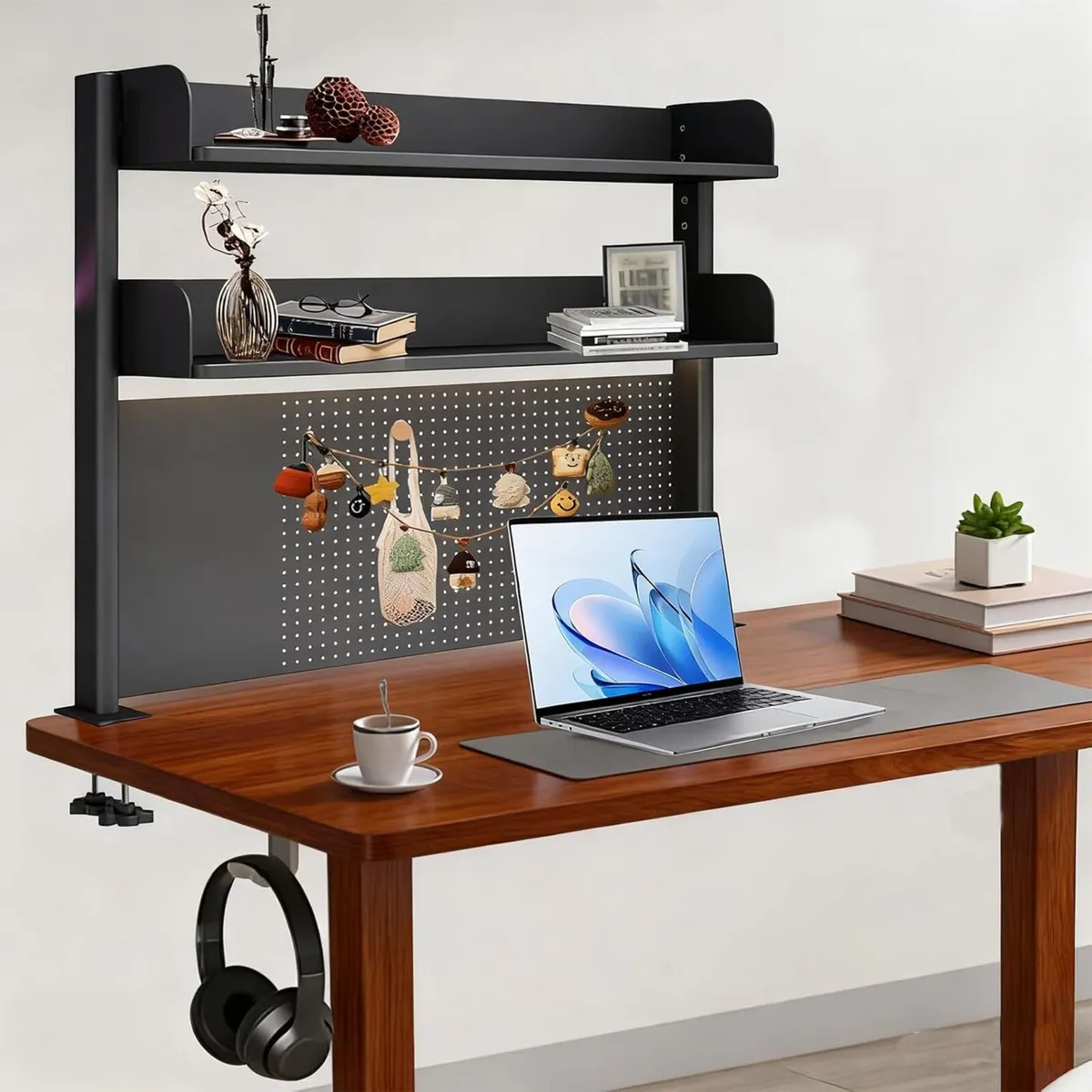 100cm Clamp On Desk Shelf Organiser Adjustable - Image 1