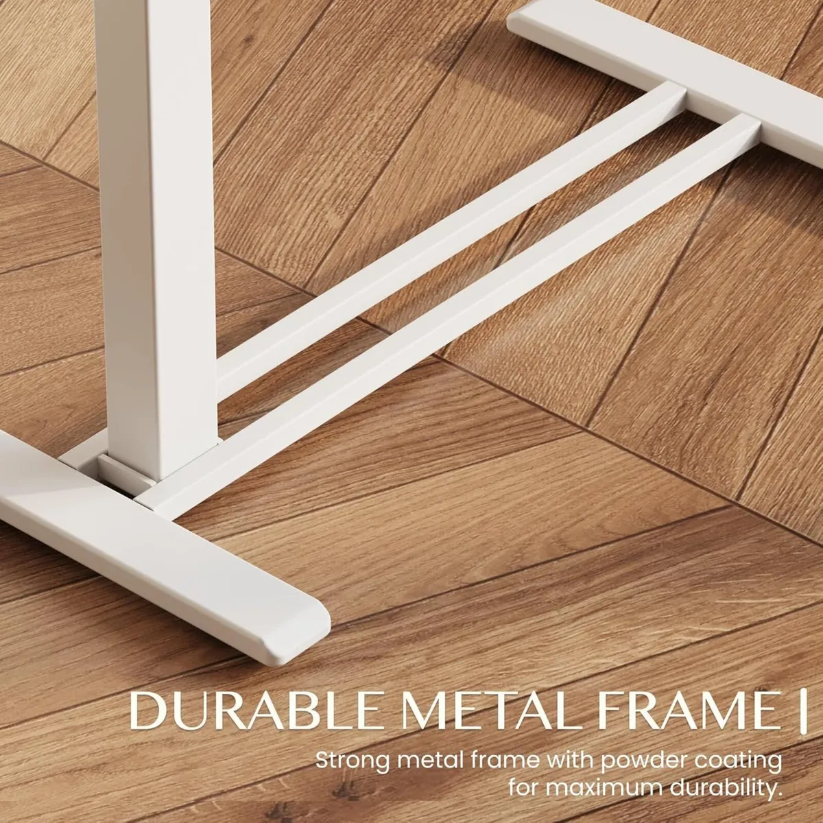 Overbed Table with Wheels Adjustable Bedside - Image 3