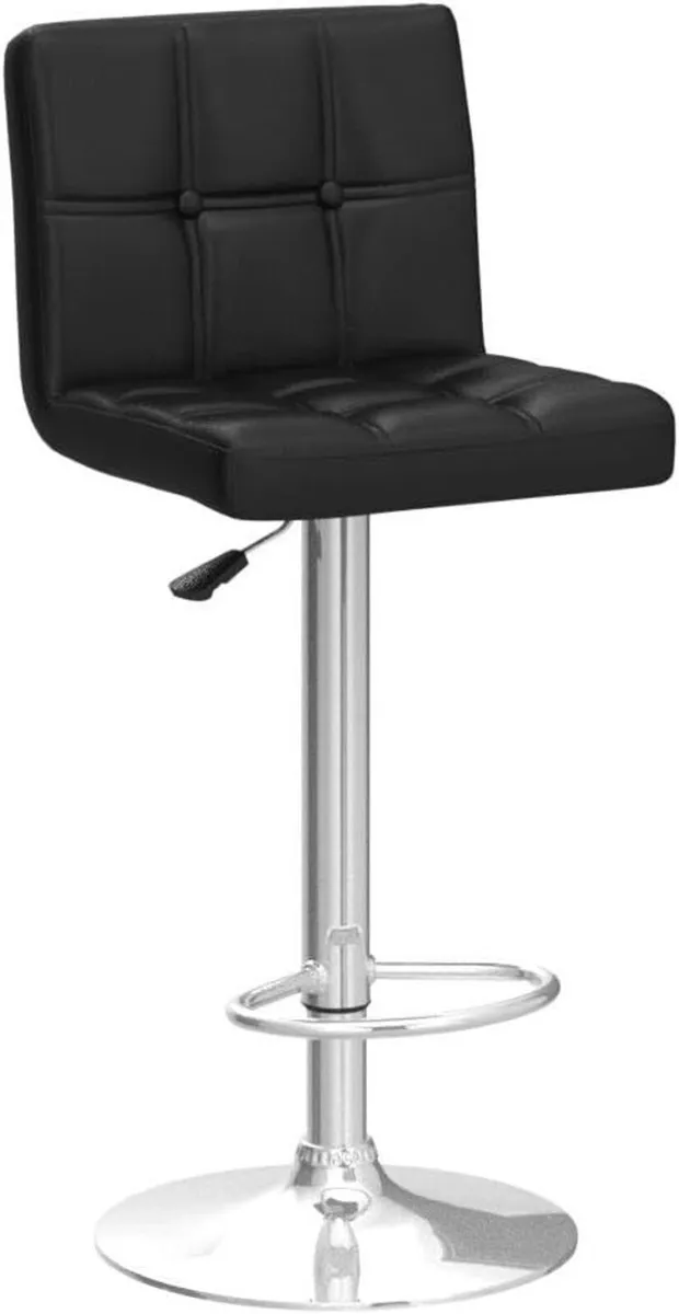 Bar Stools (2/Set) Adjustable Chairs Breakfast - Image 4