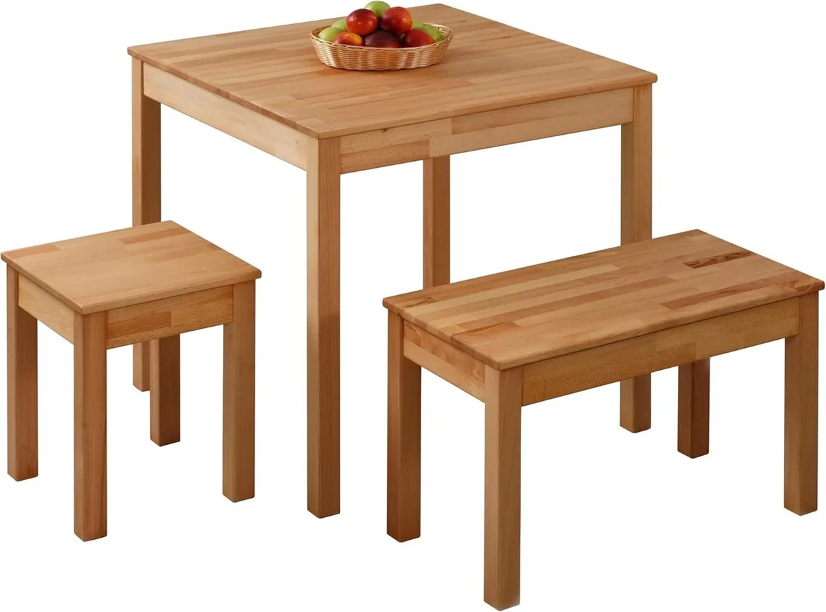 Solid Wood Table Tomas - Sturdy and Stable Wooden - Image 4