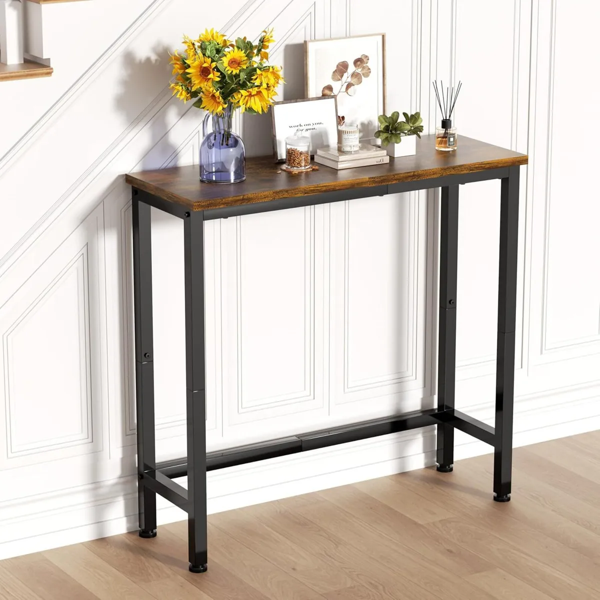 29.5 Narrow Console Table Small Entryway Thin - Image 1