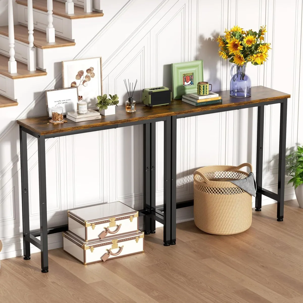 29.5 Narrow Console Table Small Entryway Thin - Image 3