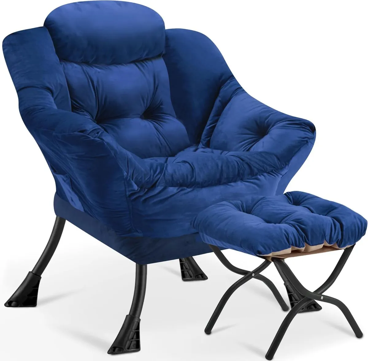 Armchair Living Room Comfy Reading Chair with - Image 1