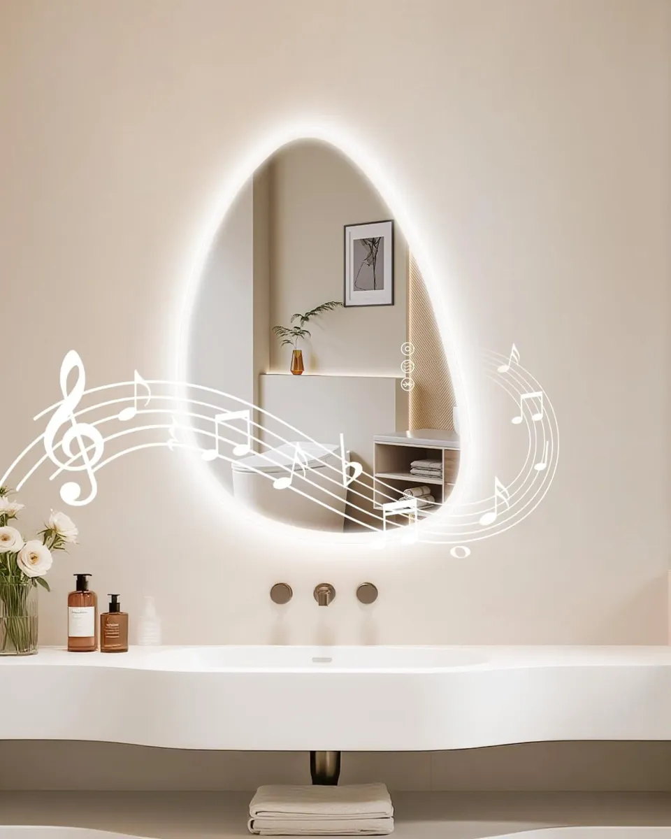 Led Bathroom Mirror with Lights 550x800mm - Image 1
