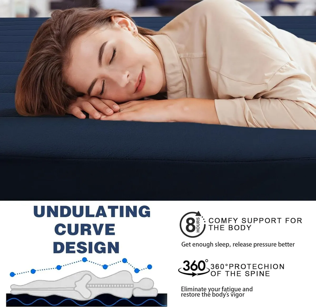 Roll Up Floor Mattress Double High Density Foam - Image 4