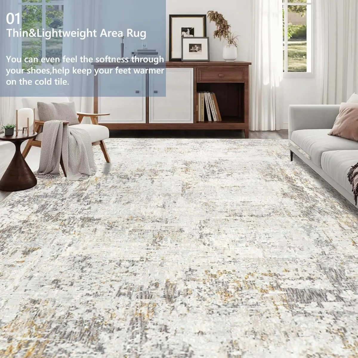 240x340cm Large Modern Abstract Rugs Living Room - Image 2