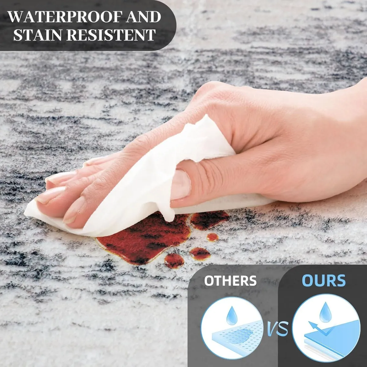 Rugs Living Room Modern Soft Bedroom Rug Large - Image 4