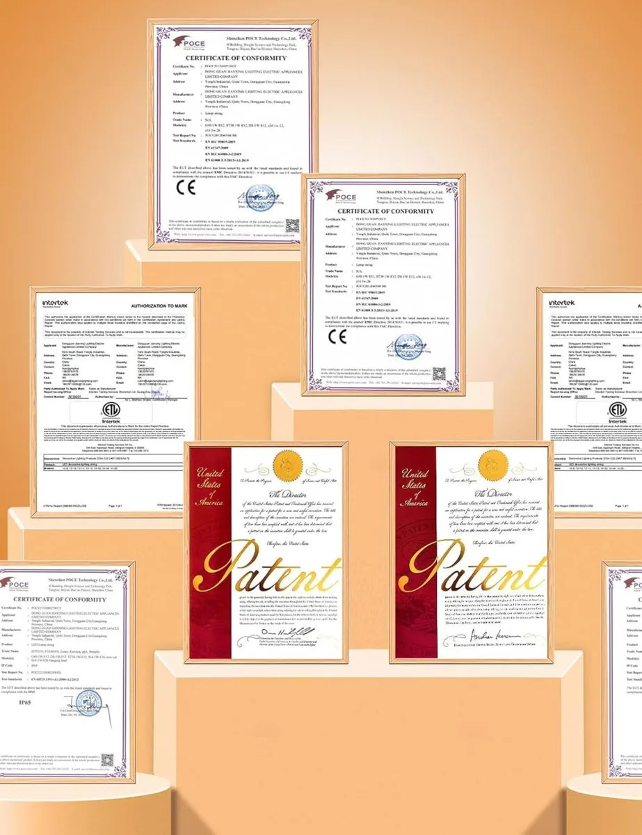 Festoon Lights Outdoor 60M IP65 Waterproof Garden - Image 4