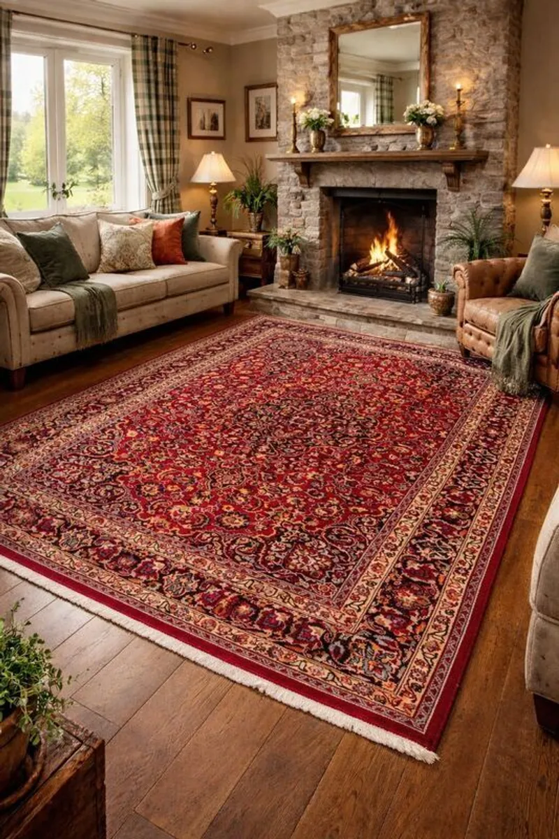 Signed Persian Meshad Rug 287 x 195 cm (9.4 x 6.4 ft) - Perfect Condition - Image 1