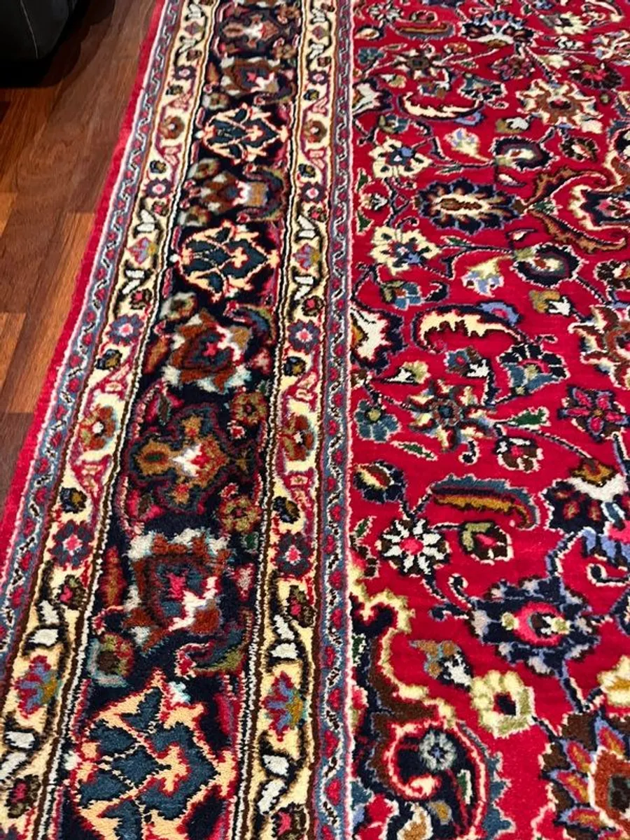 Signed Persian Meshad Rug 287 x 195 cm (9.4 x 6.4 ft) - Perfect Condition - Image 4