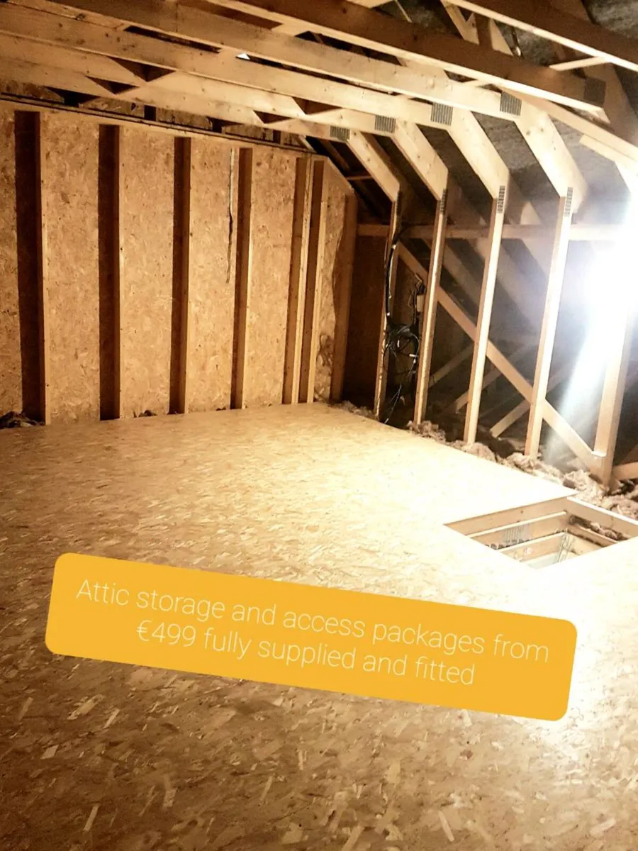 Attic flooring and ladders - Image 1