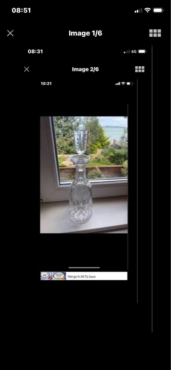 Vintage Waterford Crystal Lismore Decanter - Image 1