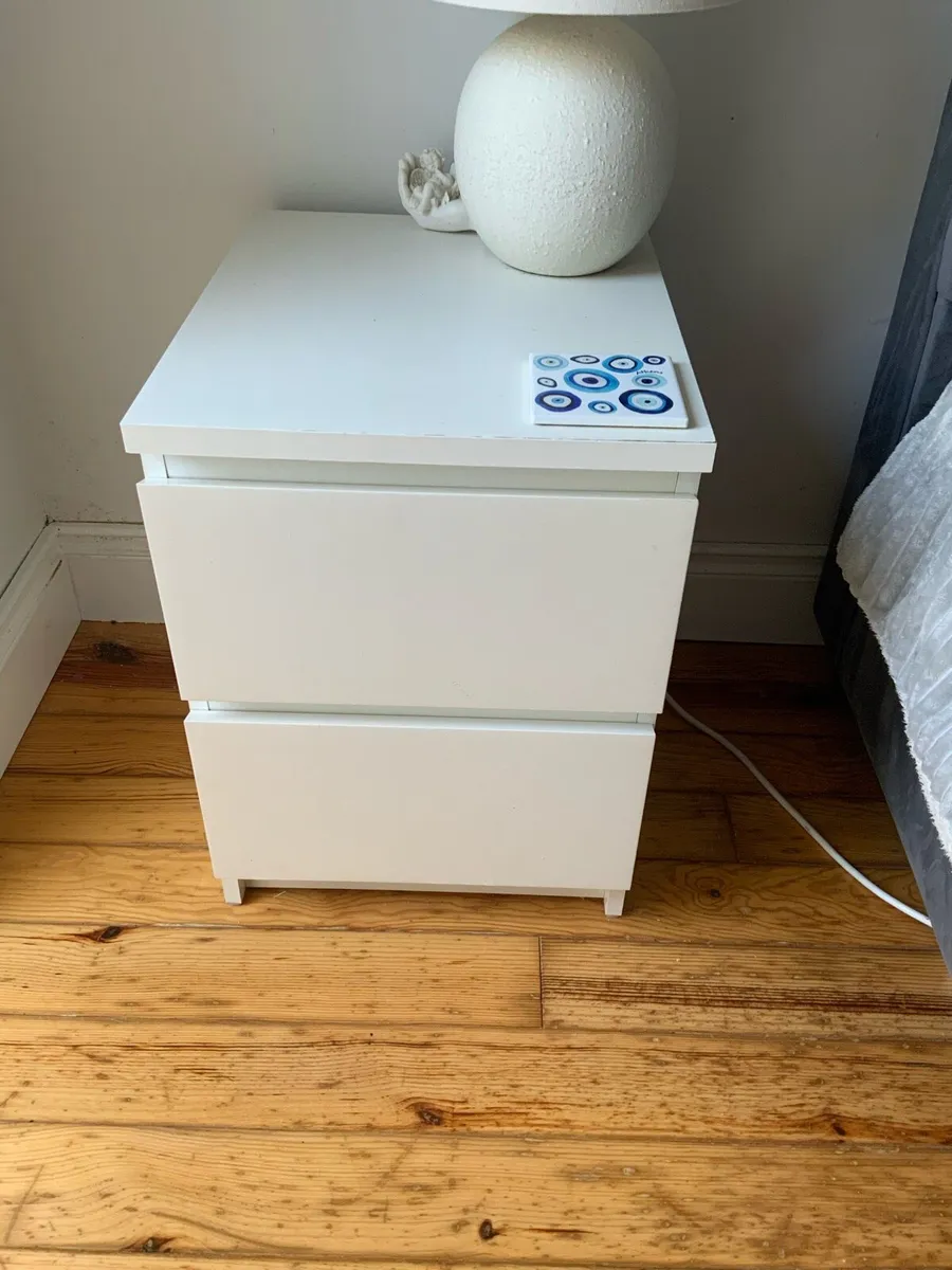White ikea Bedside tables - Image 3