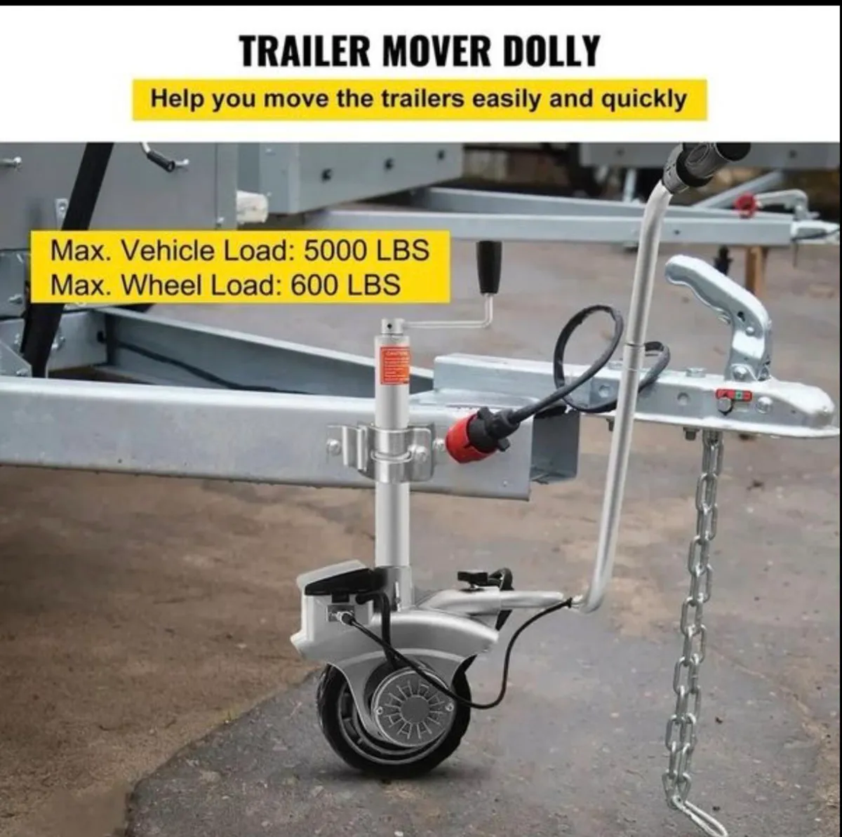 Motorised Jockey Wheel 2270KG Vehicle Load - Image 1