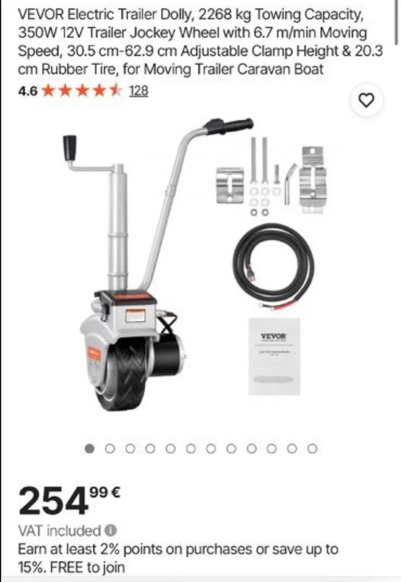 Motorised Jockey Wheel 2270KG Vehicle Load - Image 2