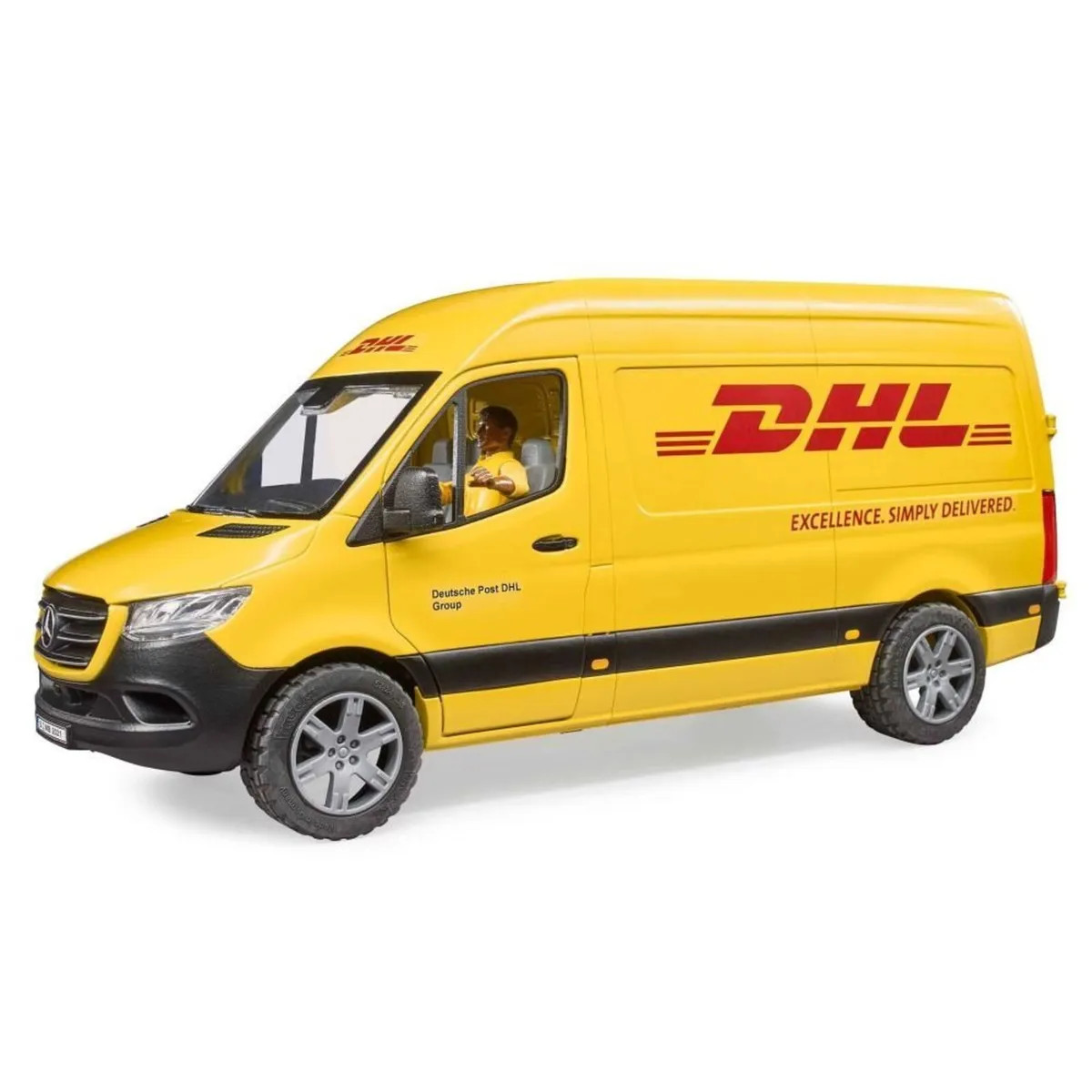 Bruder Mercedes Sprinter DHL Van with Driver - Image 2